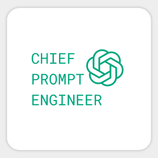 Chief Prompt Engineer with Logo Sticker